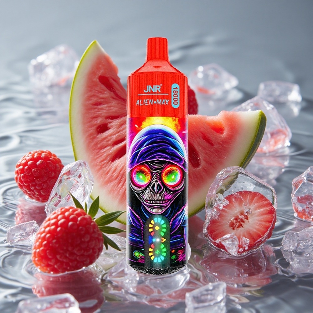 JNR Alien Max 18000 Puffs Vienkartinis Vape Avietės Arbūzo Ledas
