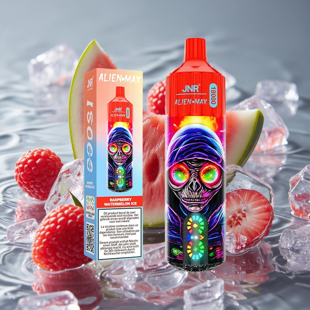 JNR Alien Max 18000 Puffs Vienkartinis Vape Avietės Arbūzo Ledas