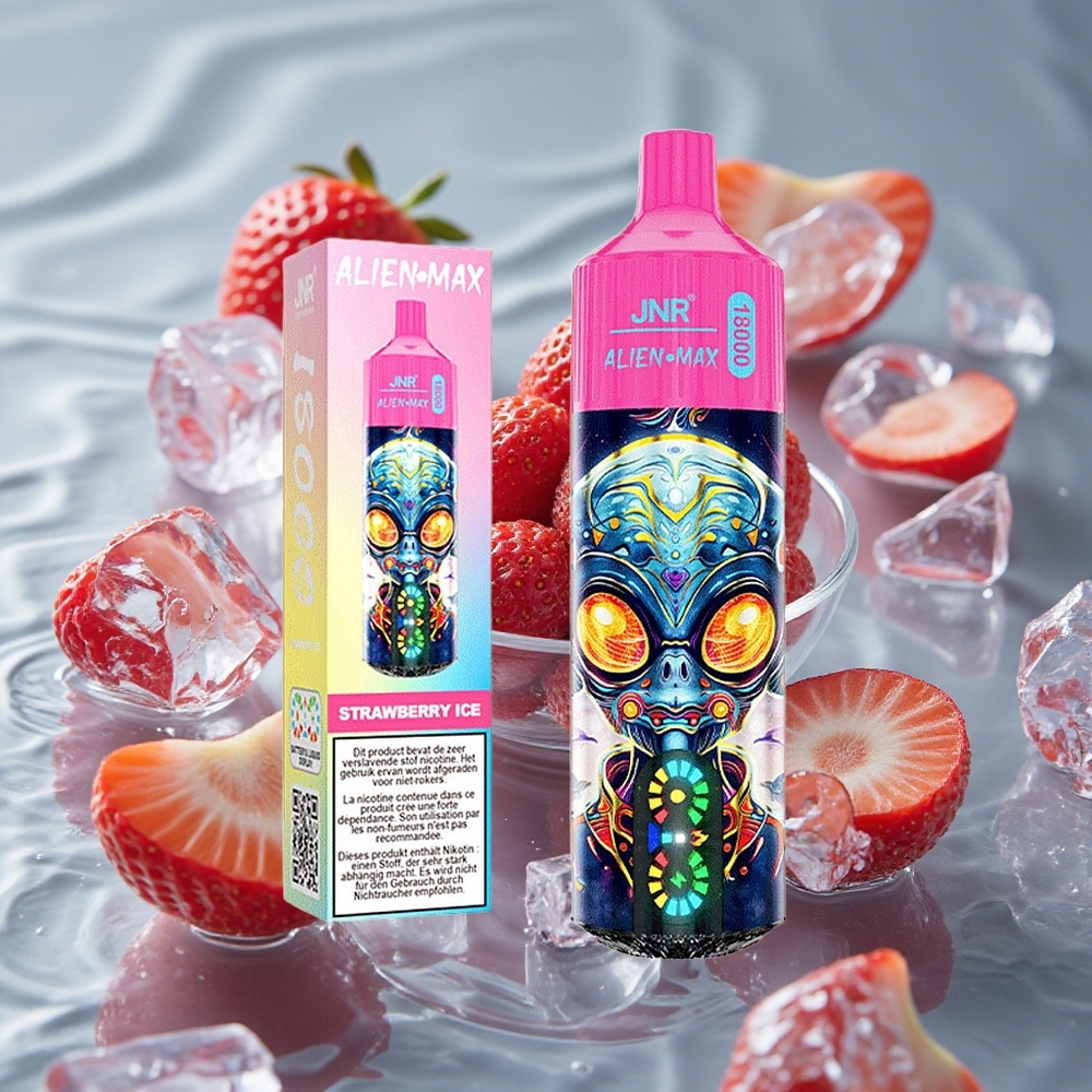 JNR Alien Max 18000 Puffs Vienkartinis Vape Braškės Ledas