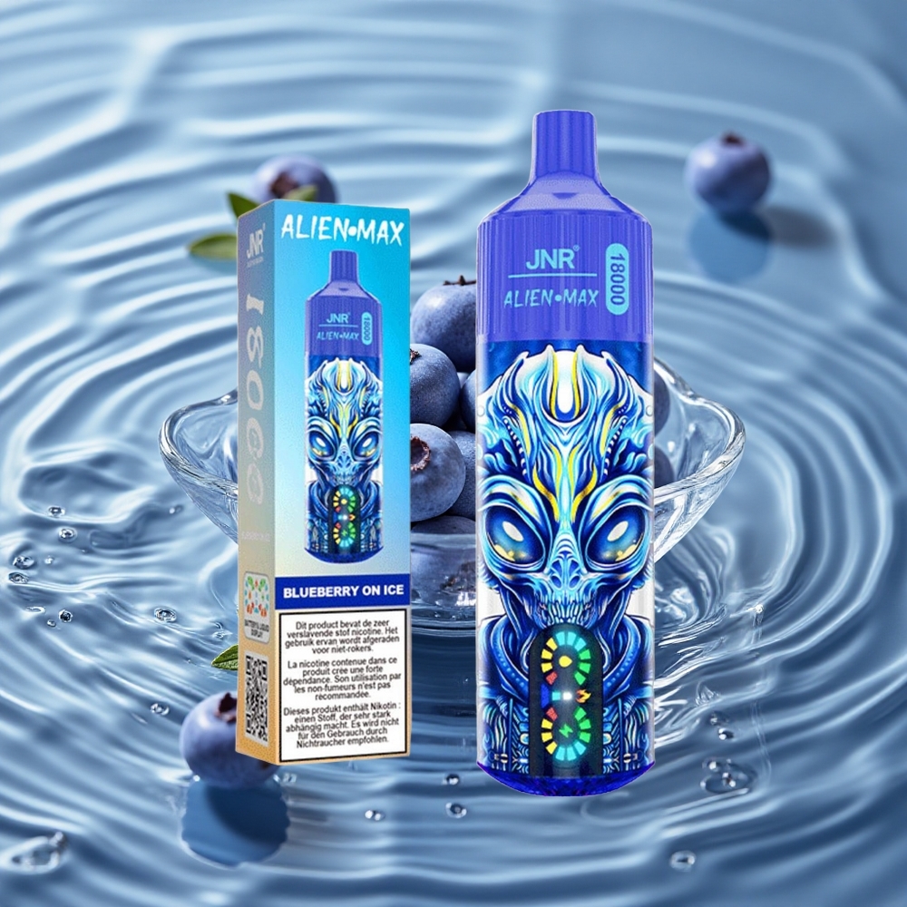 JNR Alien Max 18000 Puffs Vienkartinis Vape Mėlynųjų Uogų Ledas