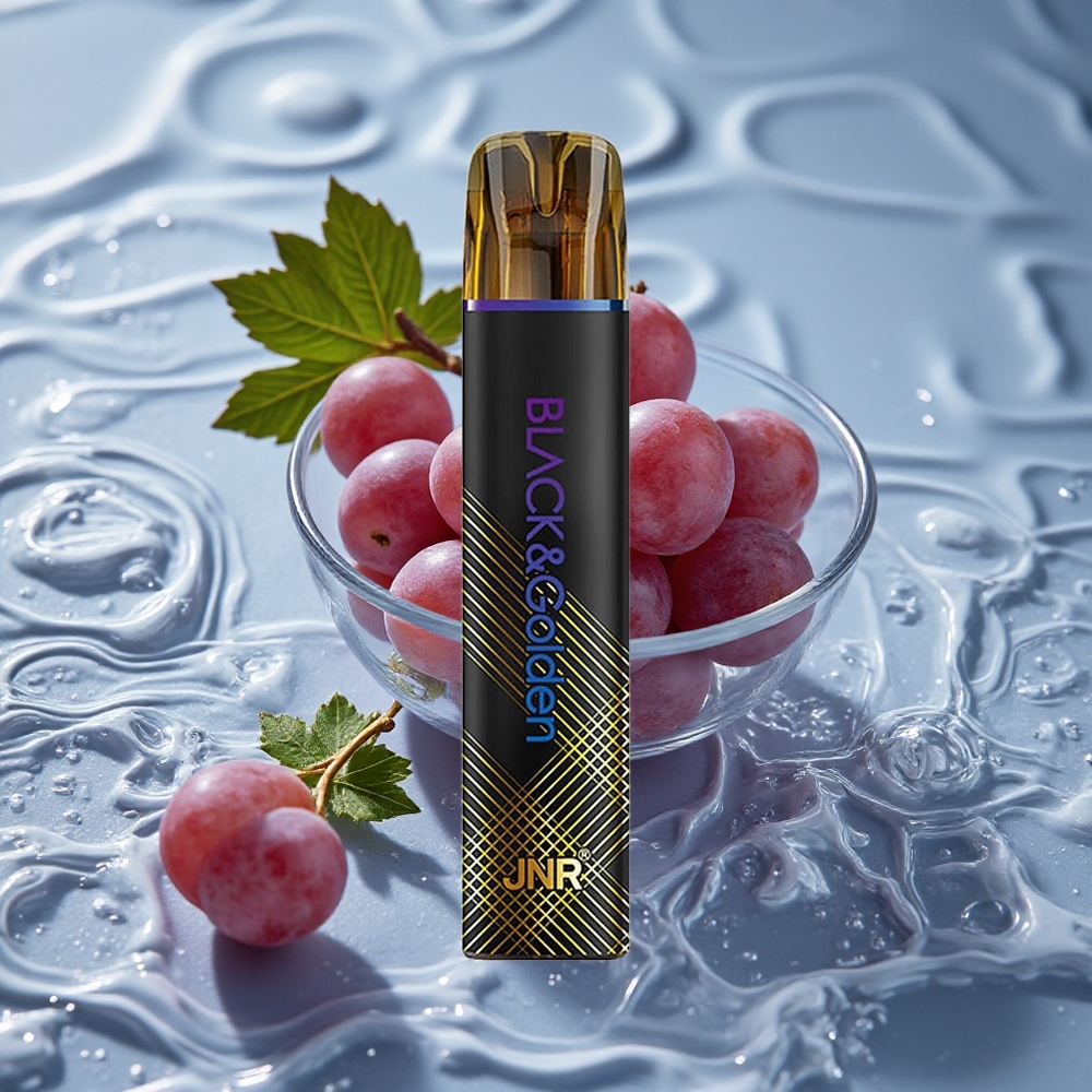 JNR BlackGolden 800 Puffs Vienkartinis Vape Vynuogių Ledas