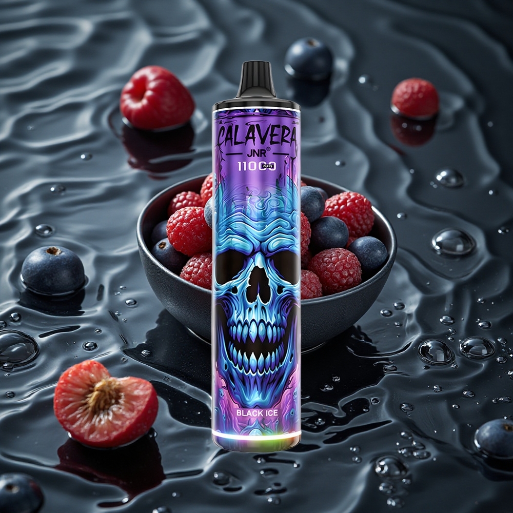 JNR Calavera 11000 Puffs Vienkartinis Vape Juodasis Ledas