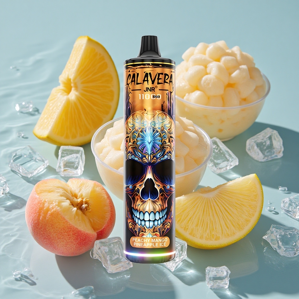 JNR Calavera 11000 Puffs Vienkartinis Vape Persikas Mango Ananasas Ledas