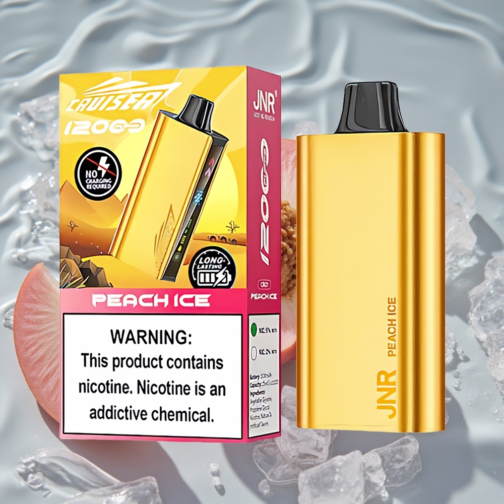 JNR Cruiser 12000 Puffs No-Charge Vienkartinis Vape Persikų Ledas