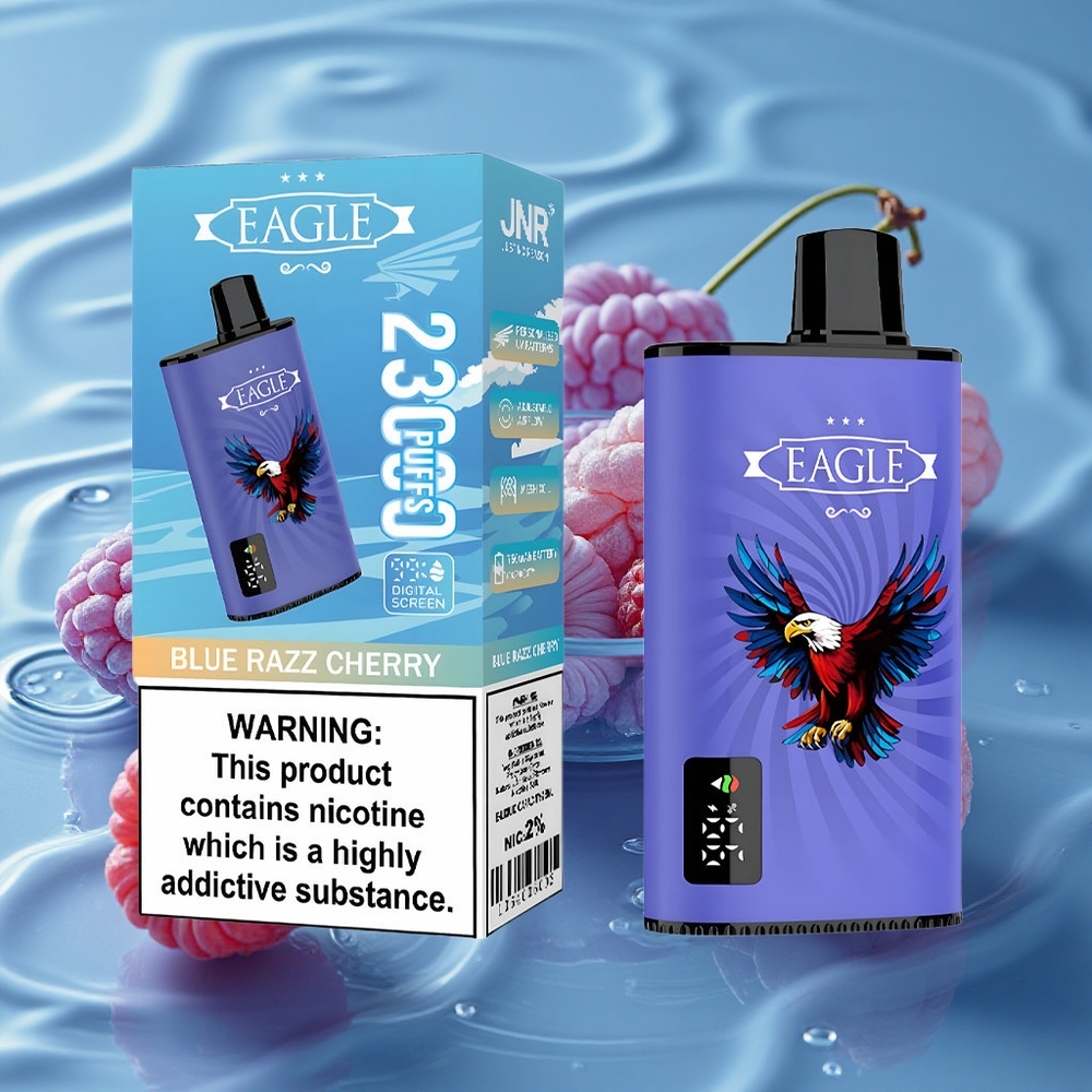 JNR EAGLE Smart 23000 Puffs 25ml Talpos Vienkartinis Vape Mėlyna Avietė Vyšnia