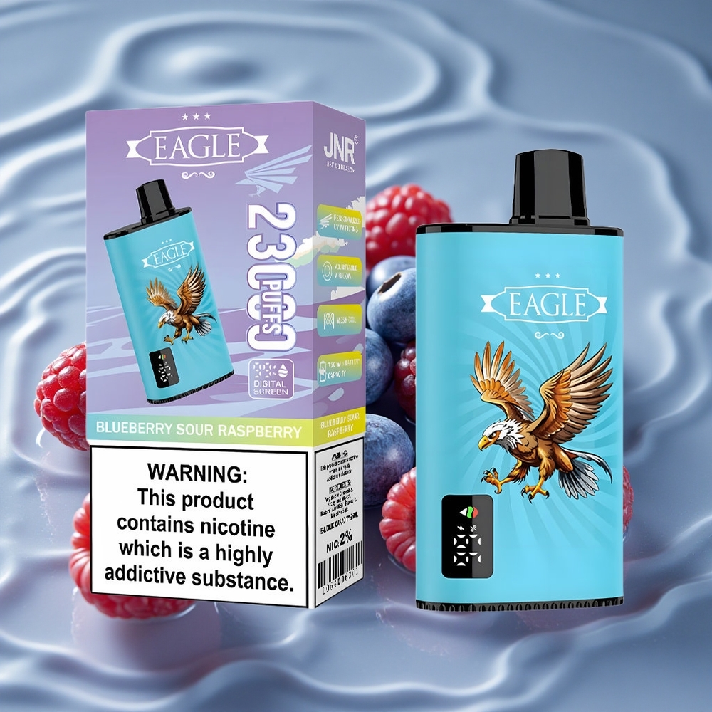 JNR EAGLE Smart 23000 Puffs 25ml Talpos Vienkartinis Vape Mėlynųjų Gervuogių Rūgščiosioms Avietėms