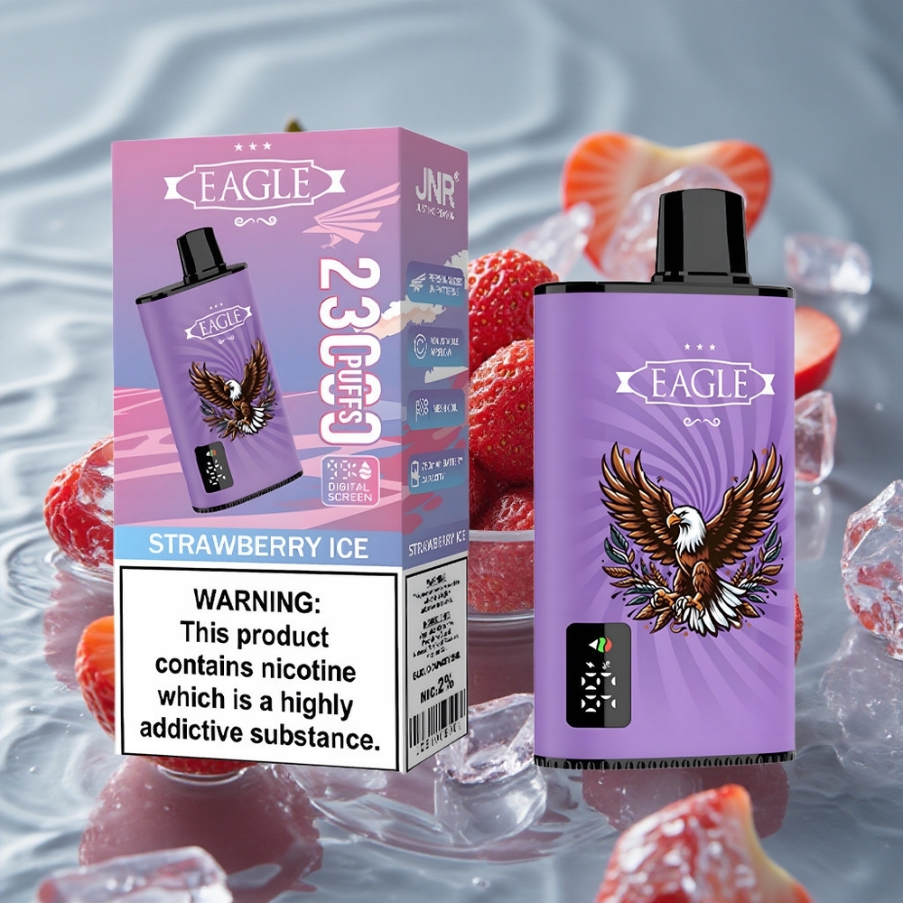 JNR EAGLE Smart 23000 Puffs Vienkartinis Vape Braškės Ledas