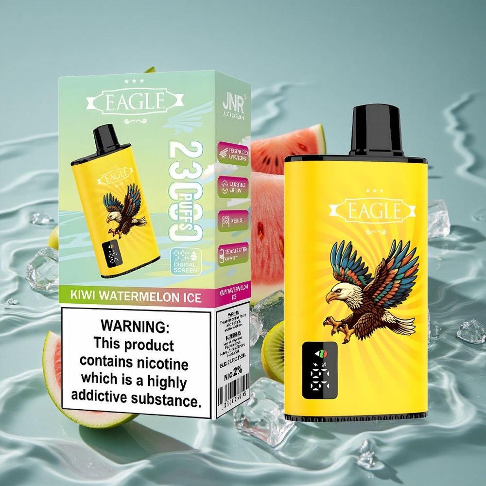 JNR EAGLE Smart 23000 Puffs Vienkartinis Vape Kiwi Arbūzas Ledas su 25ml Skysčio Talpa