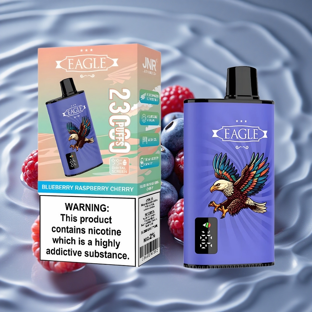 JNR EAGLE Smart 23000 Puffs Vienkartinis Vape Mėlynė Avietė Vyšnia