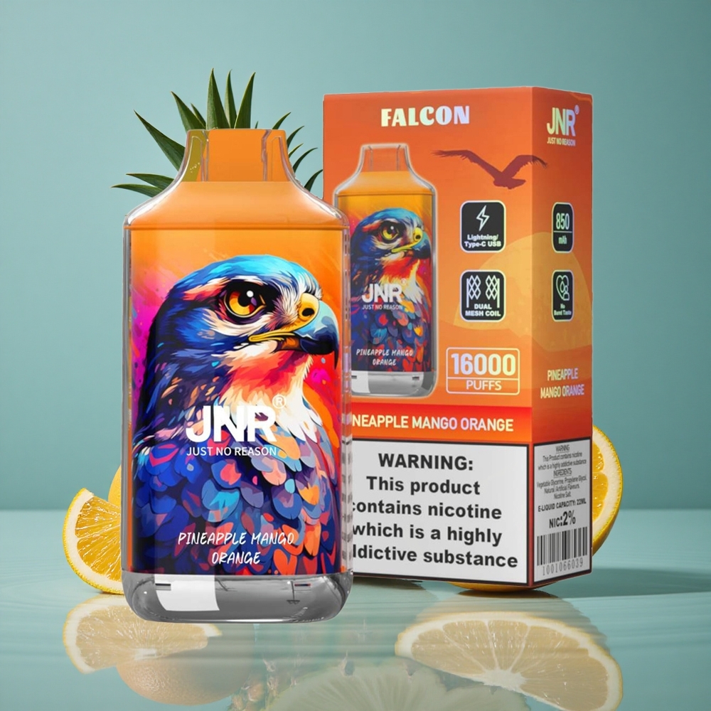 JNR Falcon 16000 Puffs Vienkartinis Vape Ananasas Mango Apelsinas