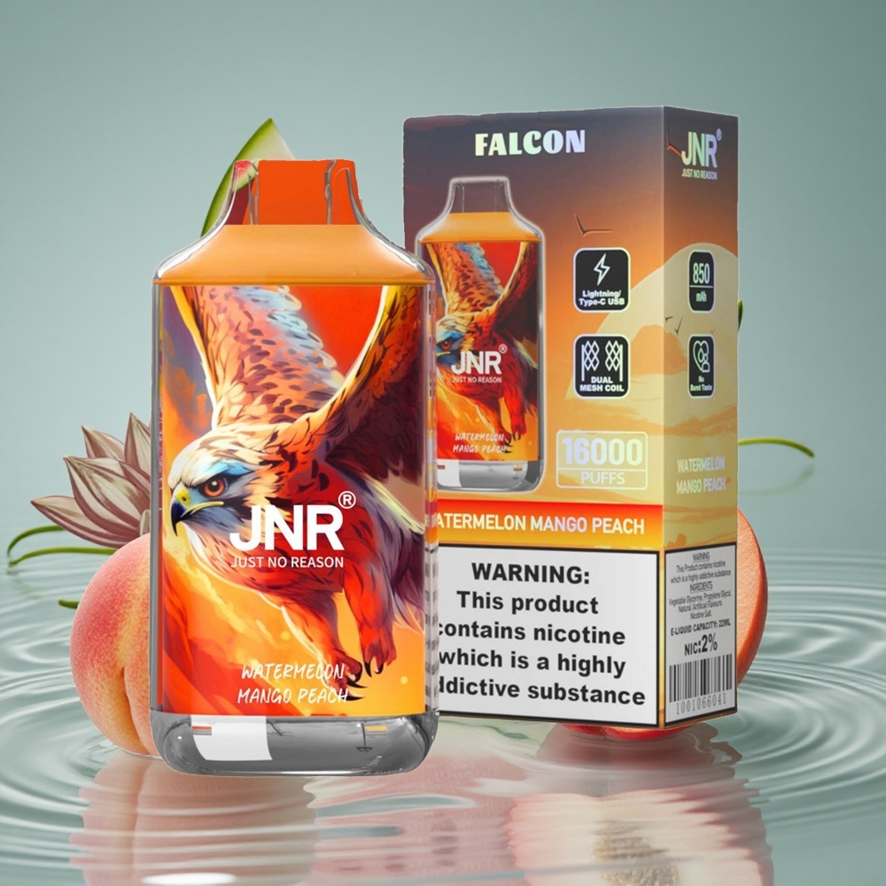 JNR Falcon 16000 Puffs Vienkartinis Vape Arbūzas Mango Persikas
