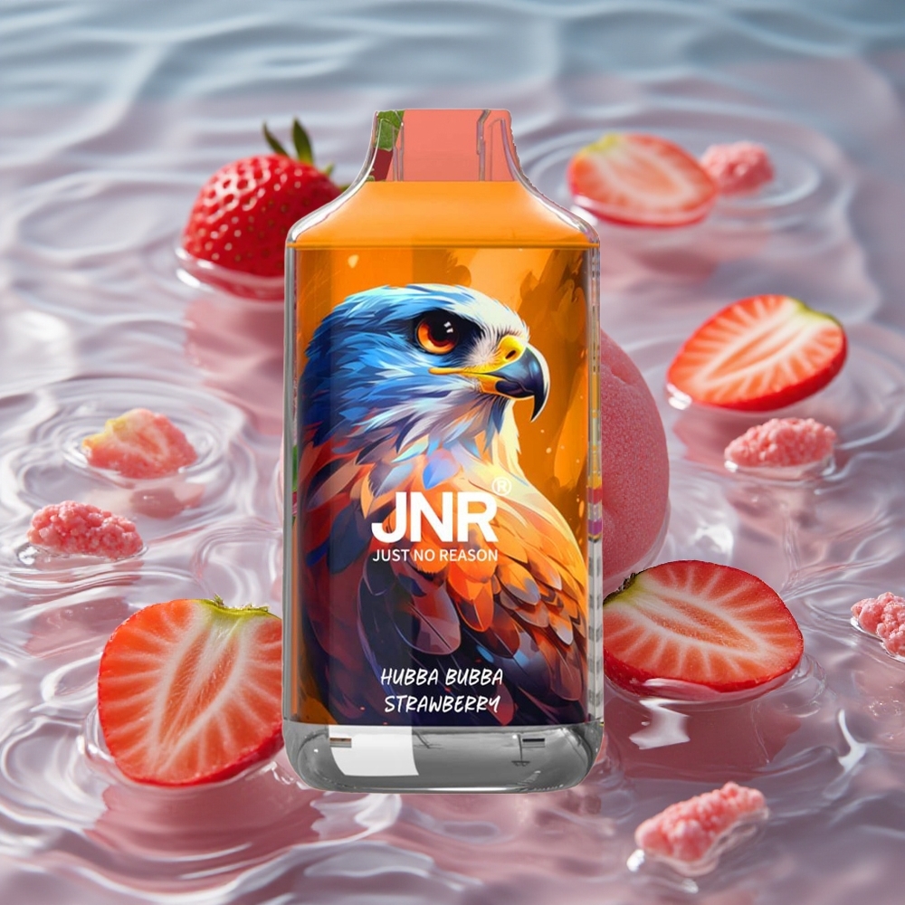 JNR Falcon 16000 Puffs Vienkartinis Vape Braškės Hubba Bubba