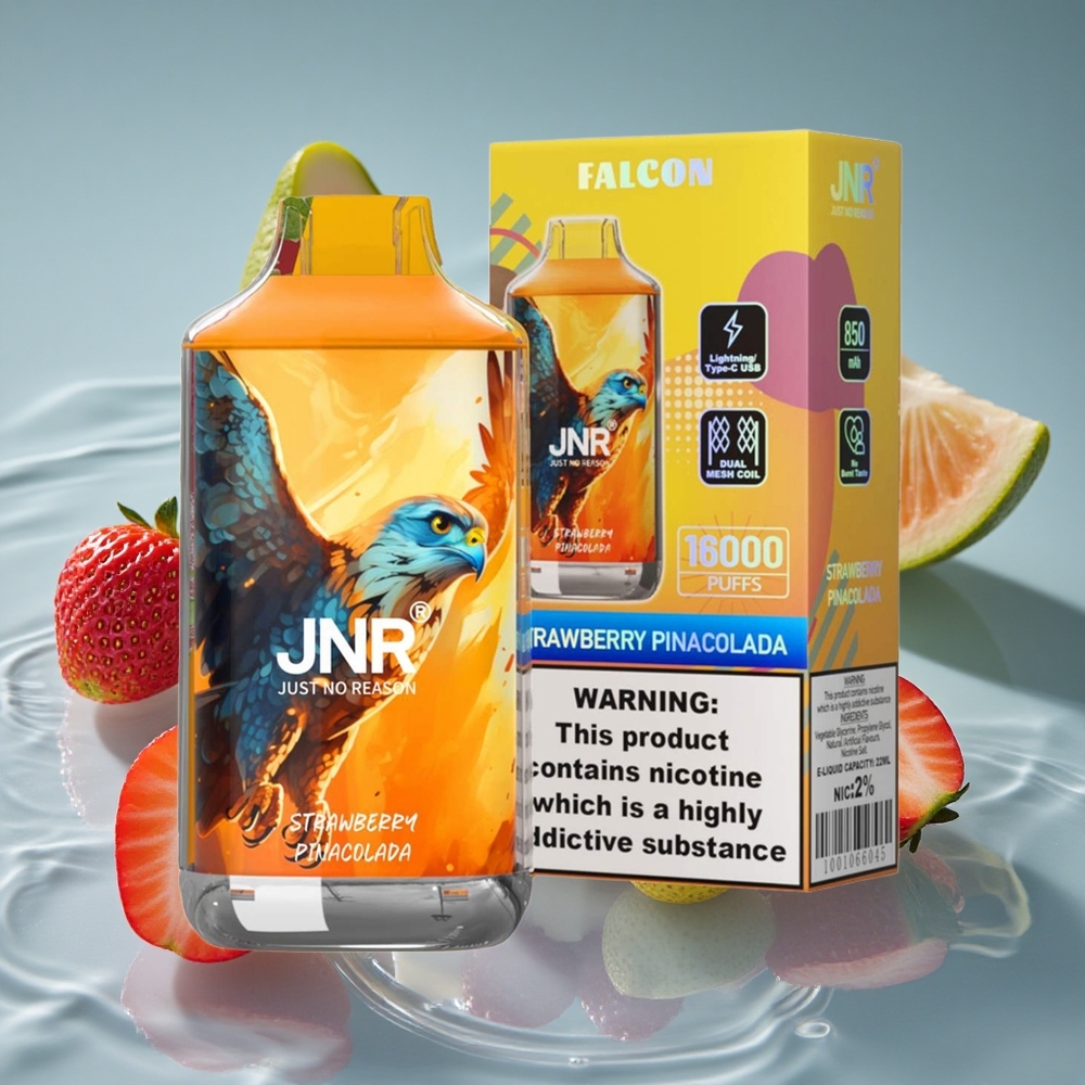 JNR Falcon 16000 Puffs Vienkartinis Vape Braškės Pina Kolada