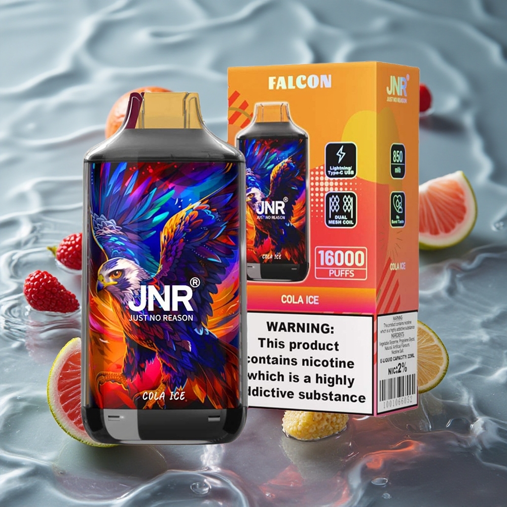 JNR Falcon 16000 Puffs Vienkartinis Vape Kolos Ledas