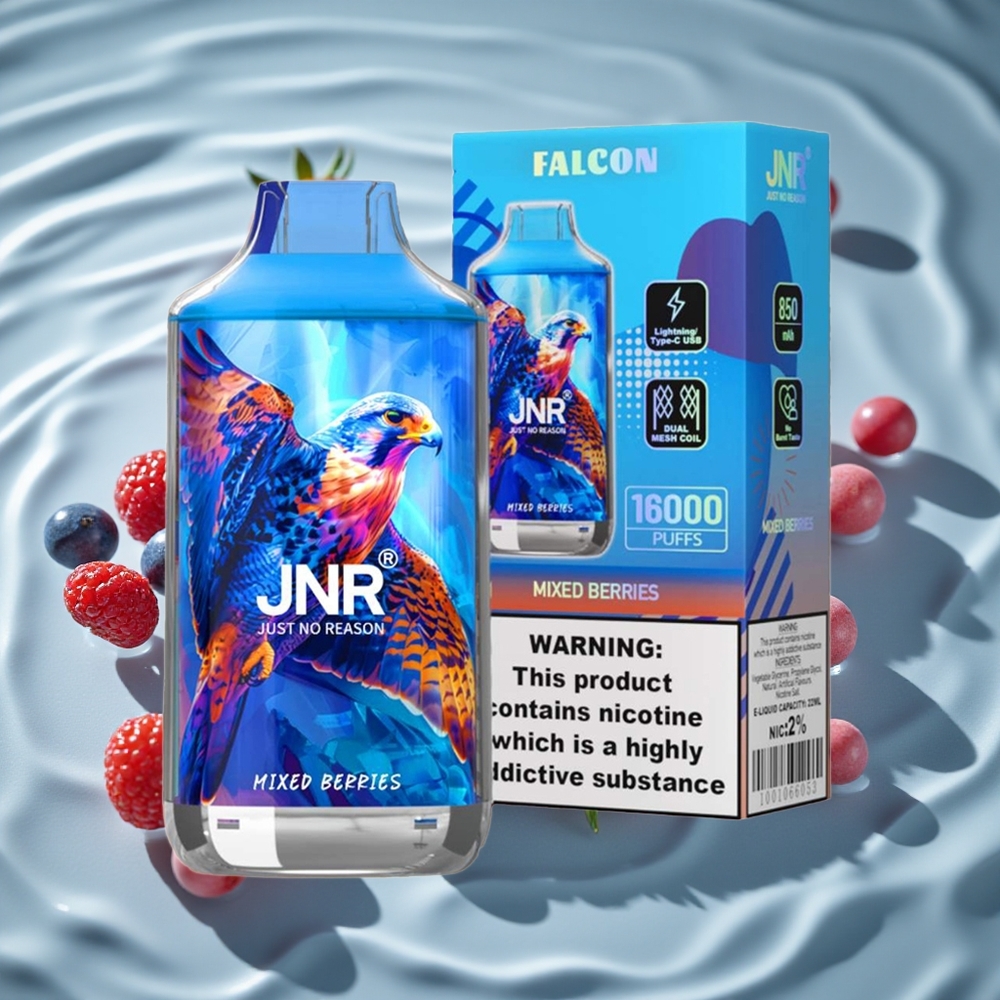 JNR Falcon 16000 Puffs Vienkartinis Vape Miškų Uogos