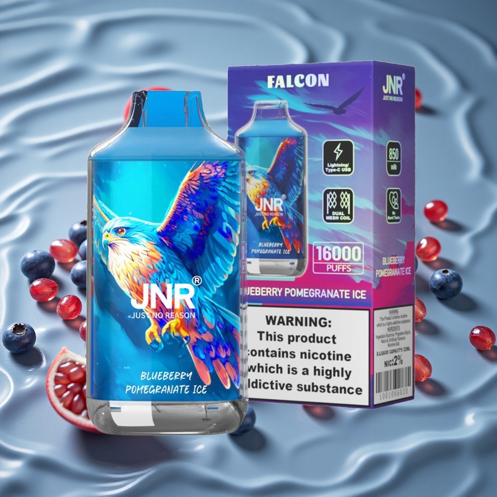 JNR Falcon 16000 Puffs Vienkartinis Vape Mėlynųjų Agronų Ledas