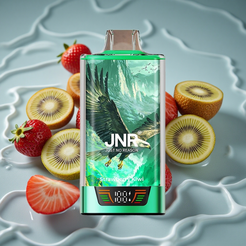 JNR Falcon Pro 28000 Braškynės-Agruonio Vienkartinis Vaporizatorius su 28000 Traukimų