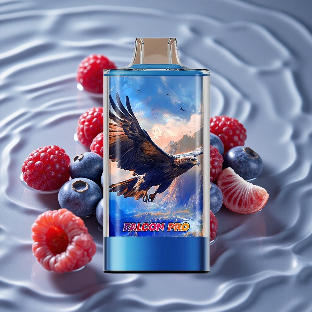 JNR Falcon Pro 28000 Dujinė Garinukė su 30ml Talpa Mėlynųjų Aviečių Aviečių Vyšnių