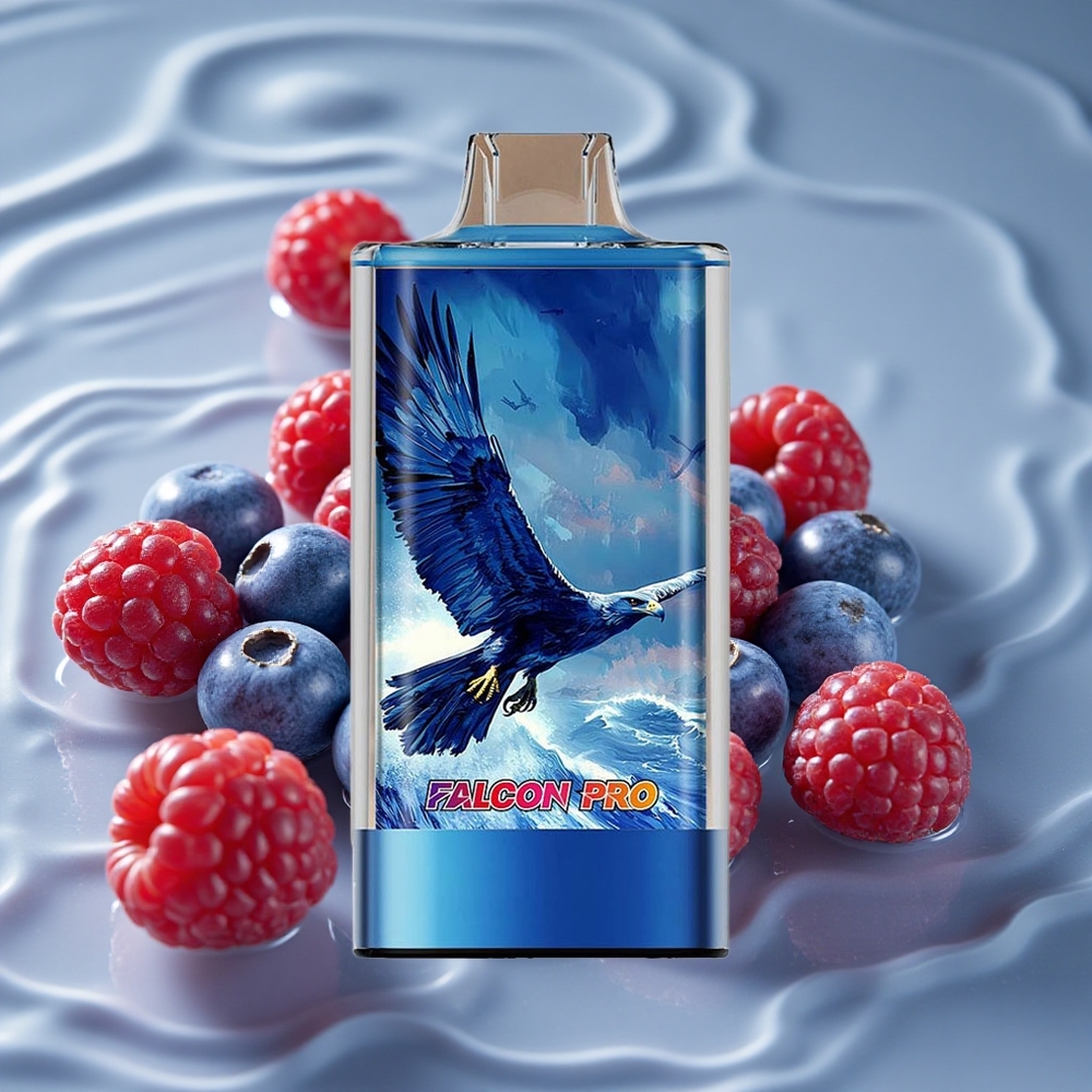 JNR Falcon Pro 28000 Dujinė Rūkymo Priemonė su Mėlynių ir Rūgščių Aviečių Skoniu