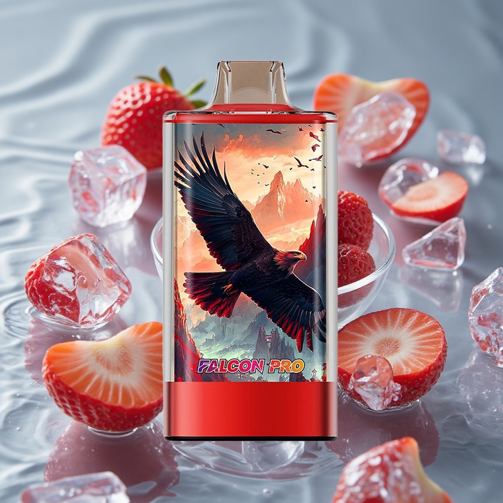JNR Falcon Pro 28000 Vienkartinis Vape Braškės Ledas su 28000 Traukymų