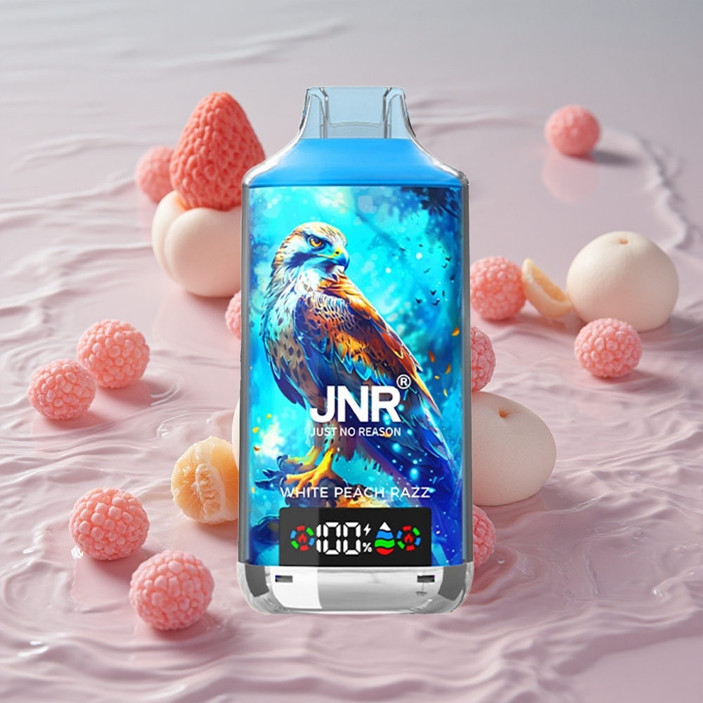 JNR Falcon X 18000 Puffs Vienkartinis Vape Baltasis Persikas Razz