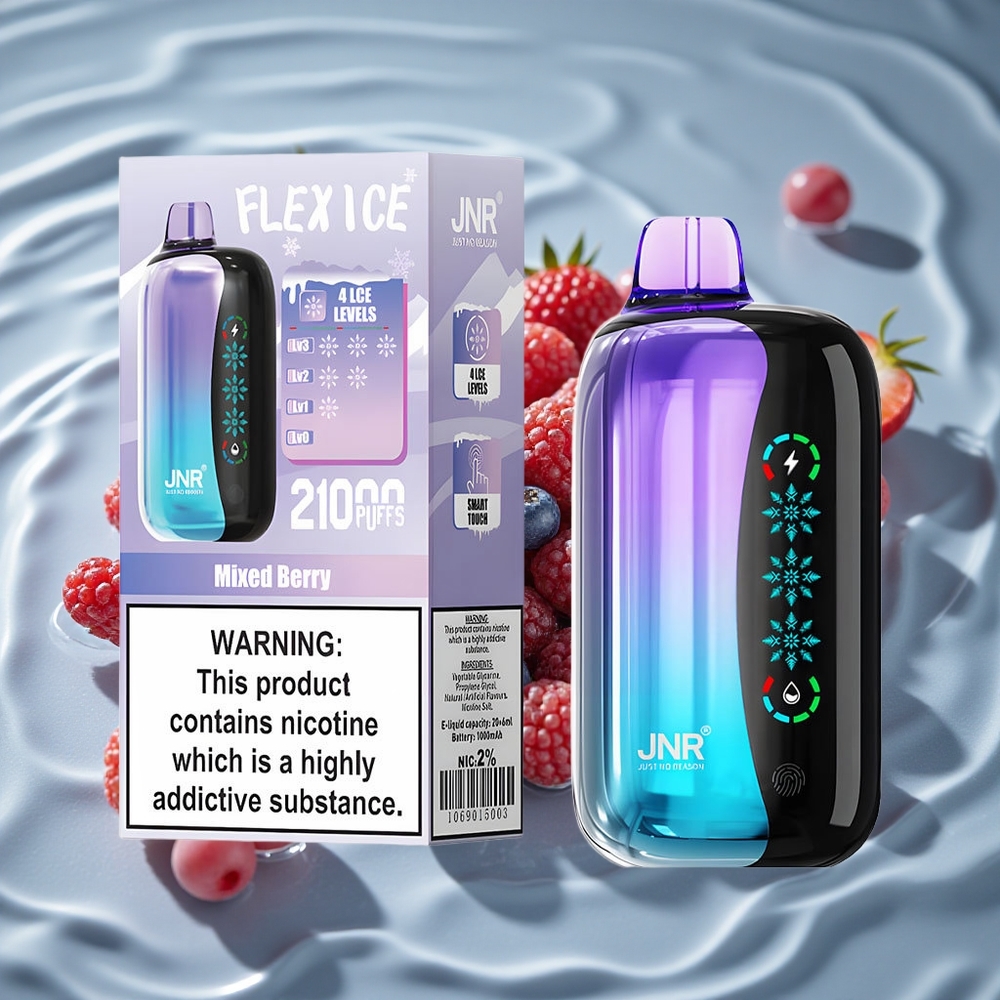JNR Flex Ice 21000 Puffs Vienkartinis Vape Mixed Berry