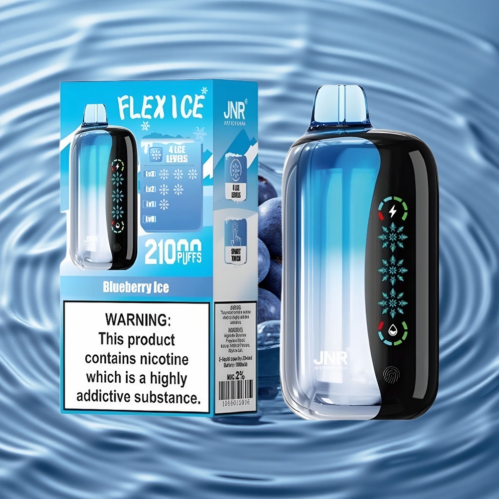 JNR Flex Ice 21000 Puffs Vienkartinis Vape Mėlynųjų Uogų Ledas