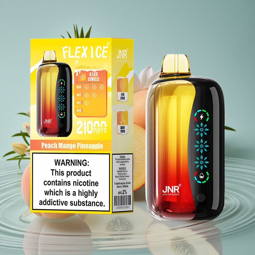 JNR Flex Ice 21000 Puffs Vienkartinis Vape Persikas Mango Ananasas