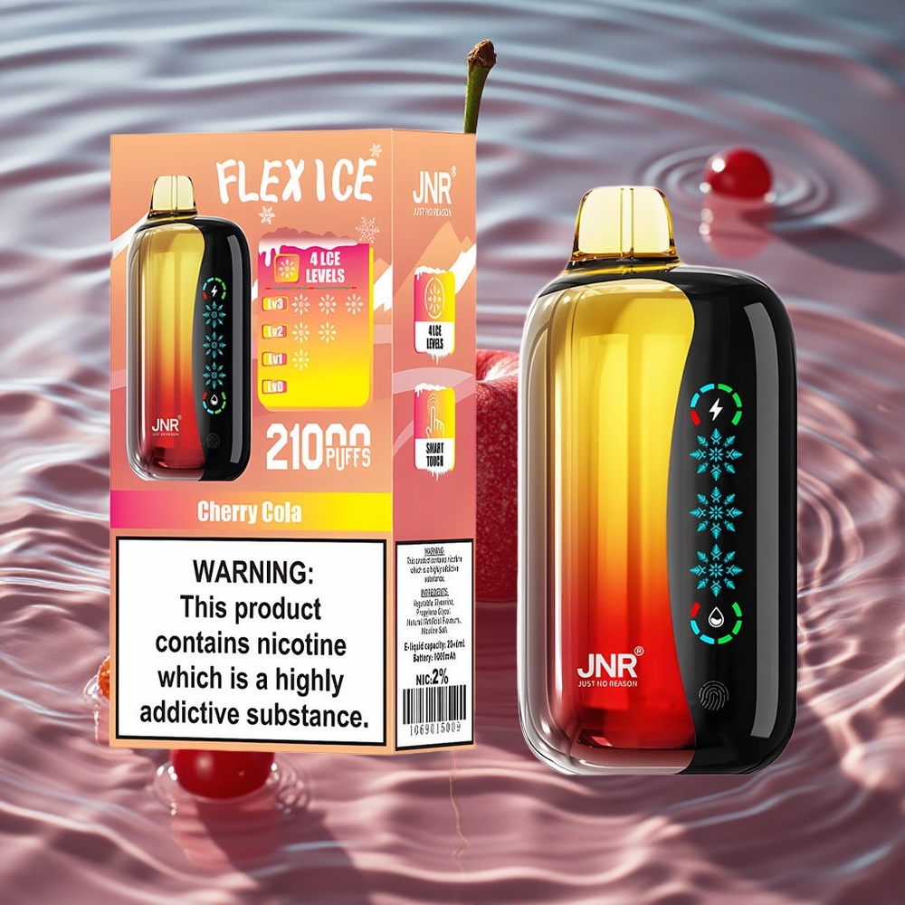 JNR Flex Ice 21000 Puffs Vienkartinis Vape Vyšnia Kola