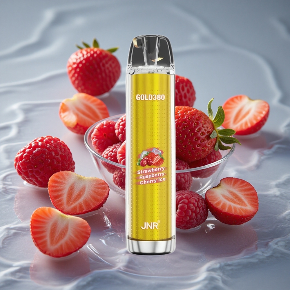 JNR Gold380 6000 Puffs Vienkartinis Vape Braškė Avietė