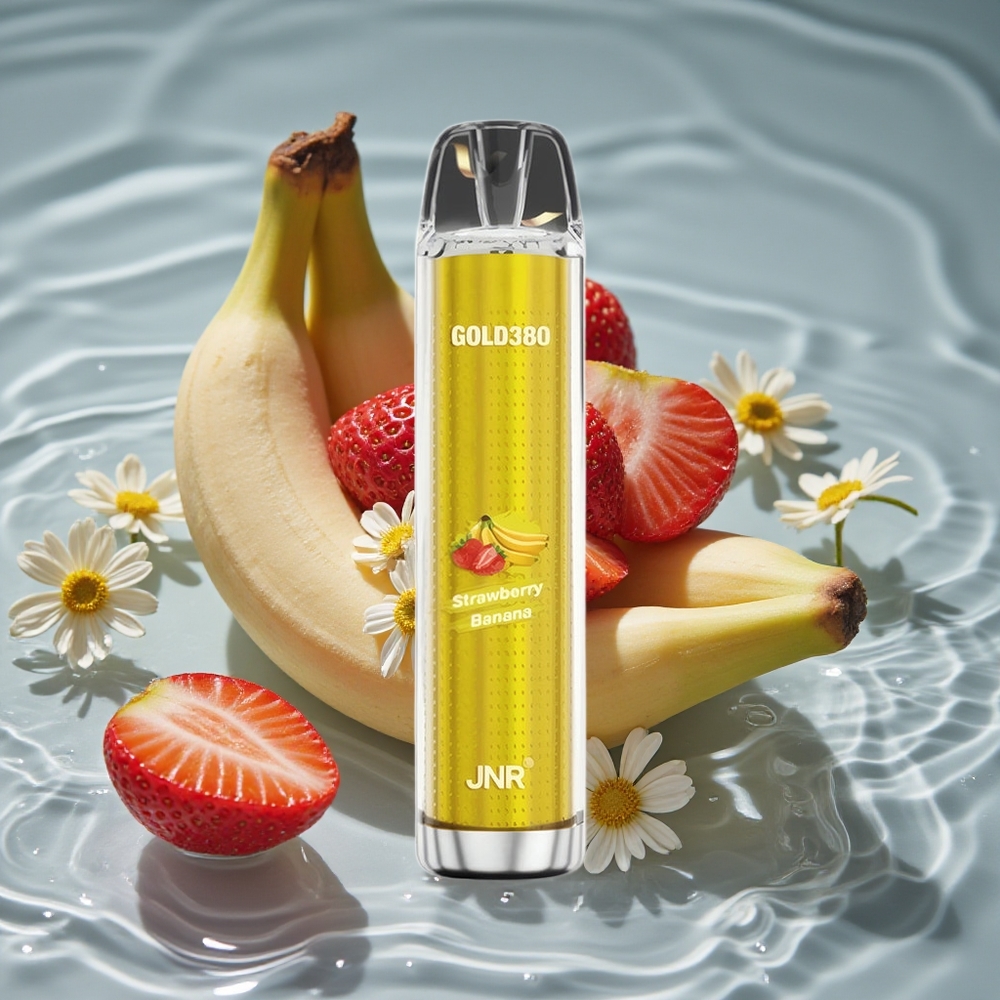 JNR Gold380 6000 Puffs Vienkartinis Vape Braškė Bananas