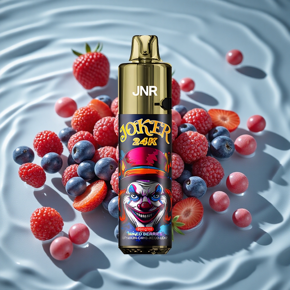 JNR Joker 24K Puffs Perpildomas 10ml Mišrios Uogos Vienkartinis Vape