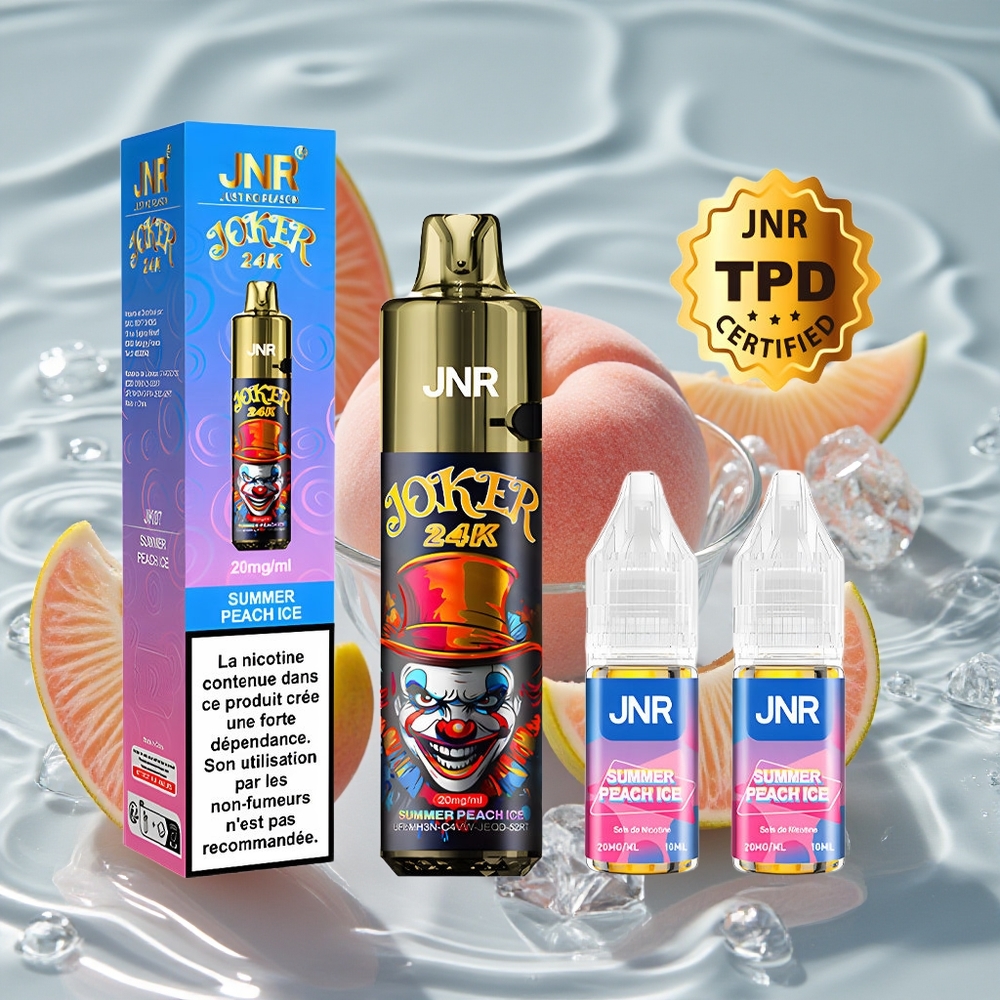 JNR Joker 24K Puffs Perpildomas Podas Summer Peach Ice Vienkartinis Vape