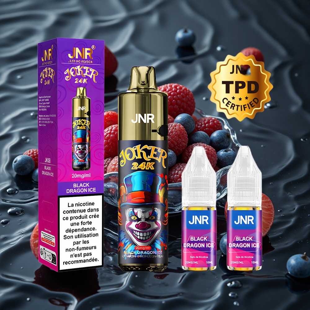 JNR Joker 24K Puffs Perpildomas Pūstukas Black Dragon Ice