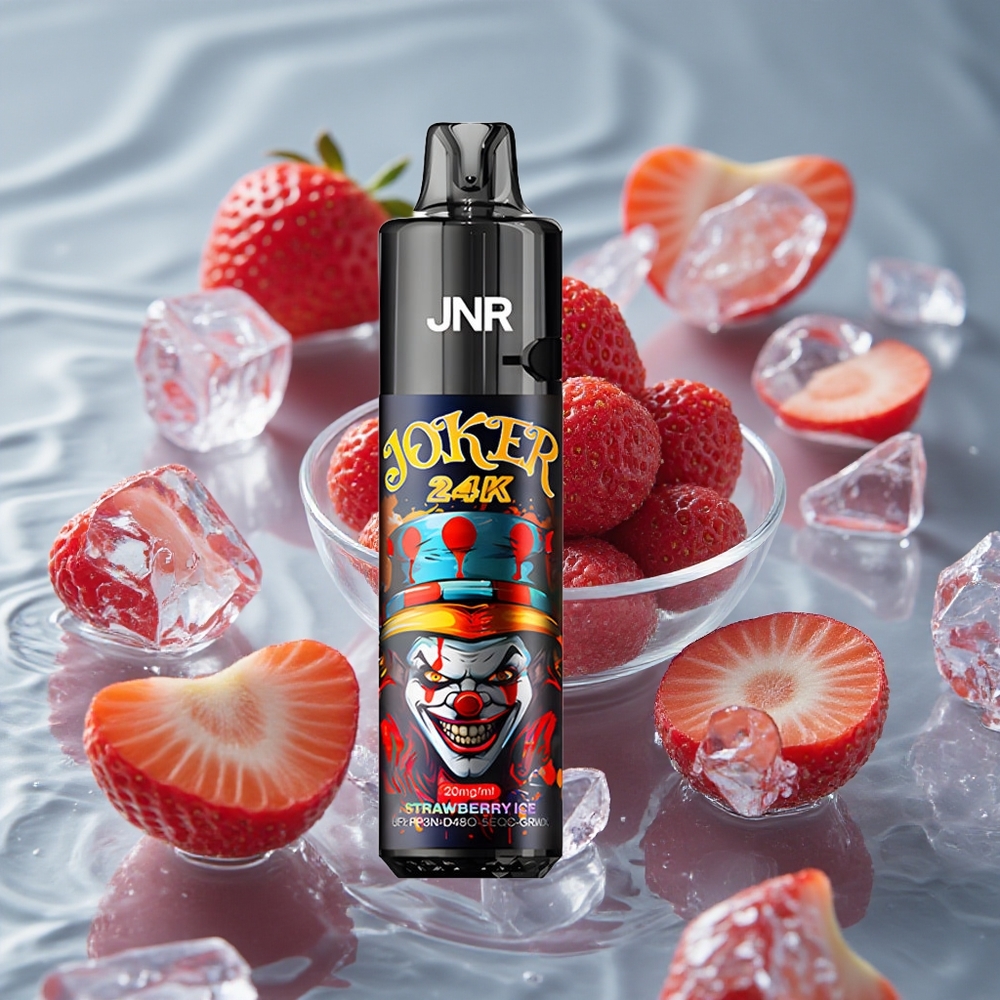 JNR Joker 24K Puffs Vienkartinis Vape 800mAh Braškinių ledų