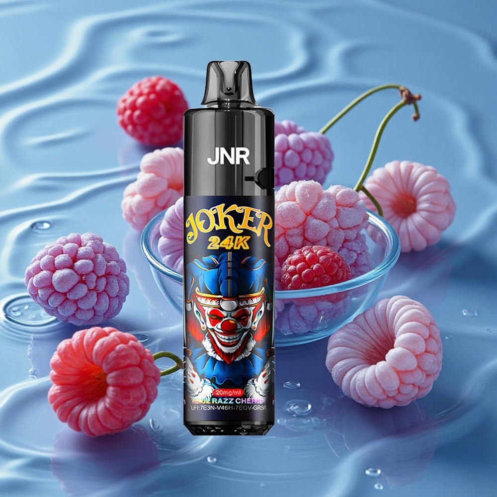 JNR Joker 24K Puffs Vienkartinis Vape Mėlynos Avietės Vyšnios