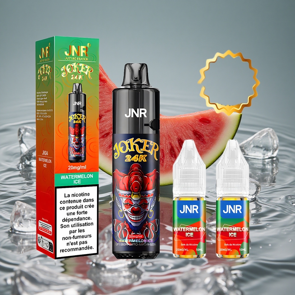 JNR Joker 24K Puffs Vienkartinis Vape su 800mAh Baterija ir Arbūzo Ledas