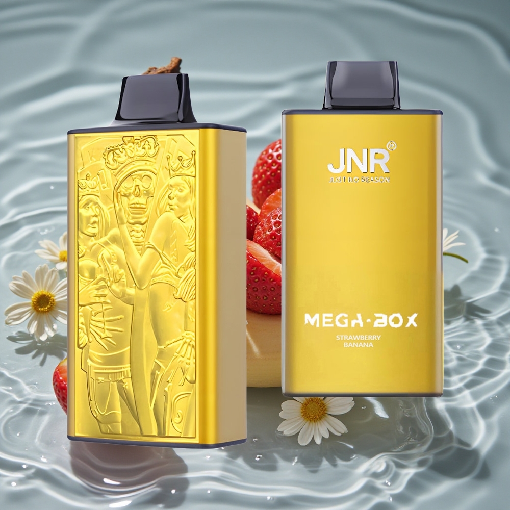 JNR Mega Box 25000 Puffs Vienkartinis Vape Braškių Bananų
