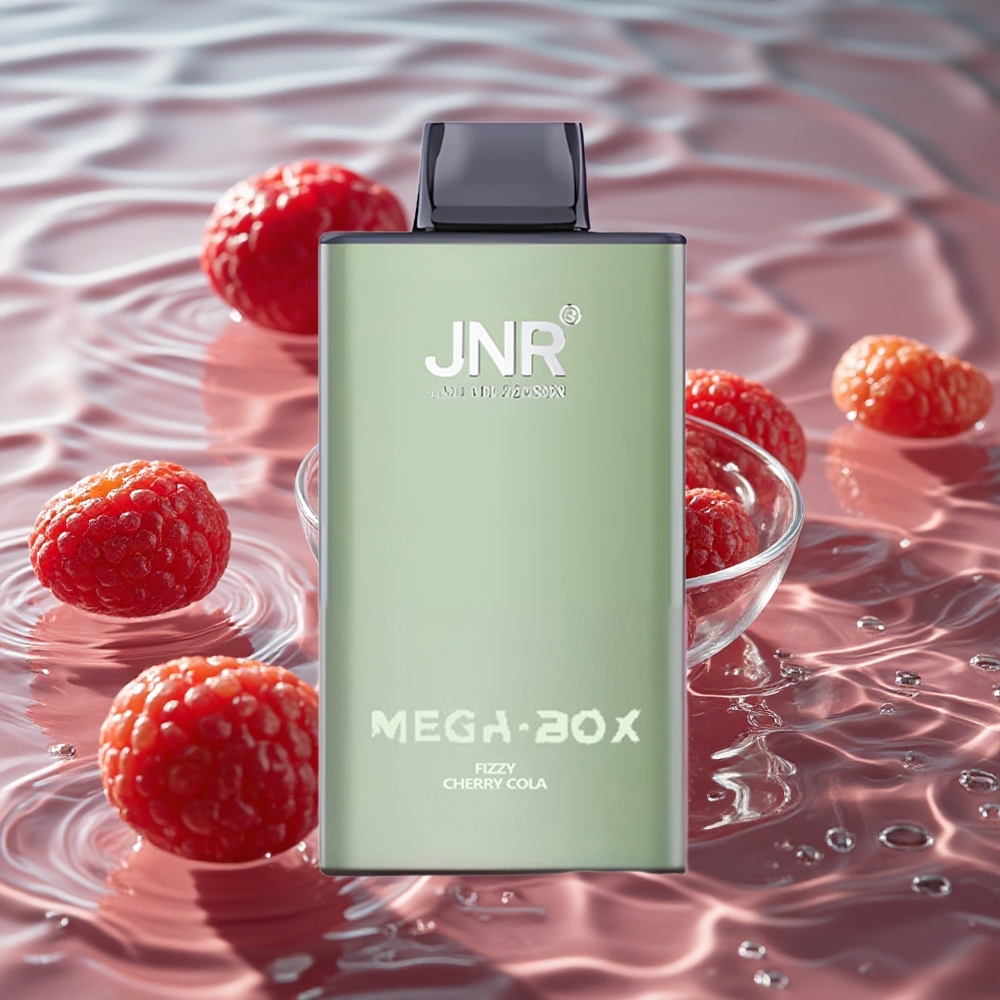 JNR Mega Box 25000 Puffs Vienkartinis Vape Gazuota Vyšnių Kola