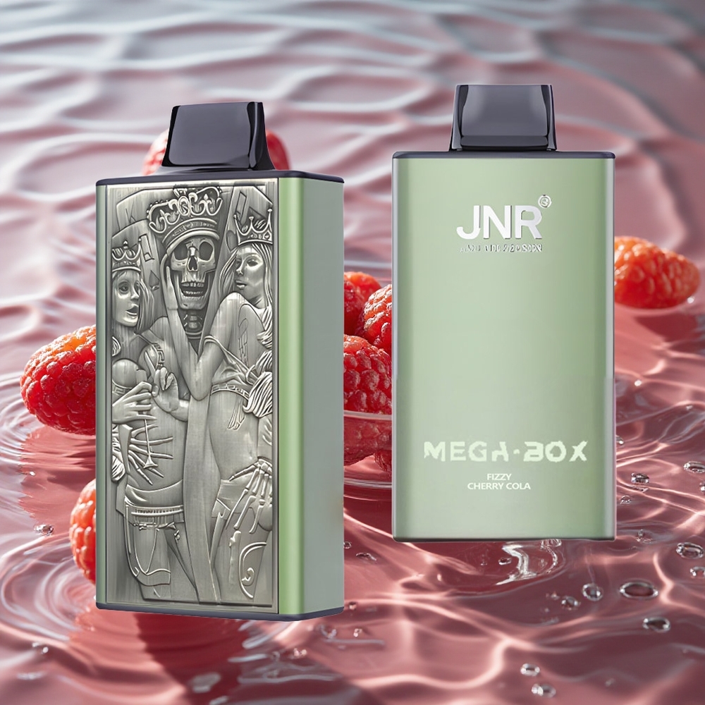 JNR Mega Box 25000 Puffs Vienkartinis Vape Gazuota Vyšnių Kola