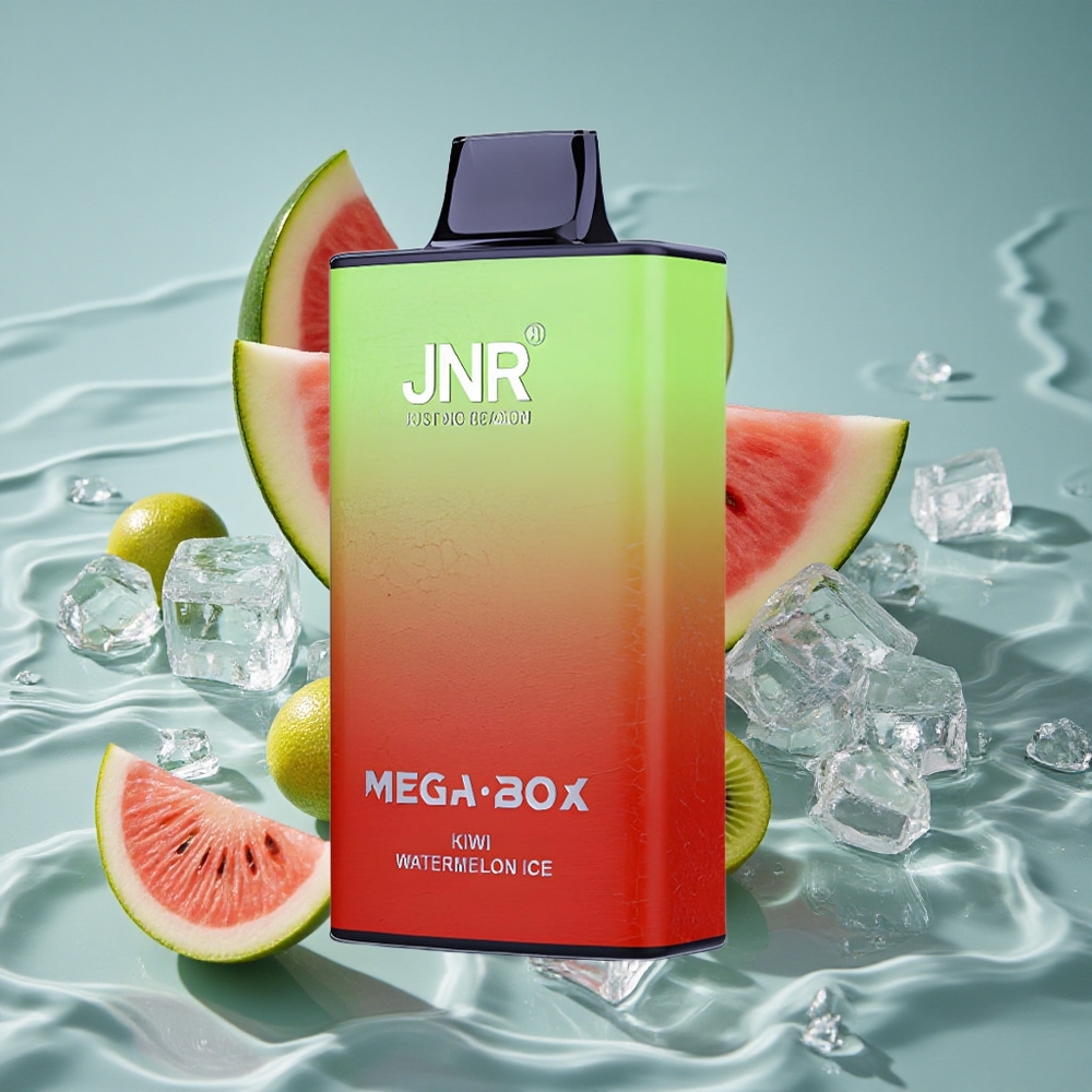 JNR Mega Box 25000 Puffs Vienkartinis Vape Kiwi Arbūzas Ledas