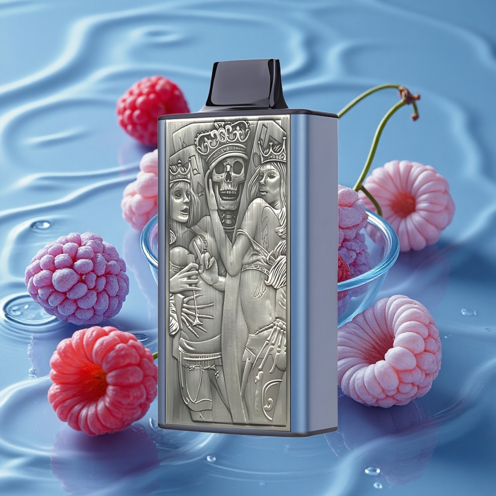 JNR Mega Box 25000 Puffs Vienkartinis Vape Mėlynasis Avietinės Vyšnios