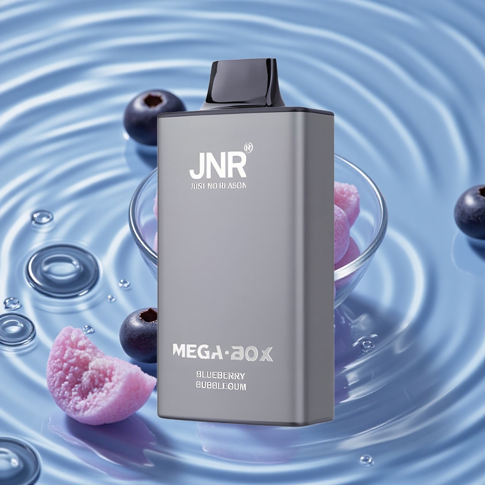 JNR Mega Box 25000 Puffs Vienkartinis Vape Mėlynųjų Serbentų Kramtomųjų Gumiukų