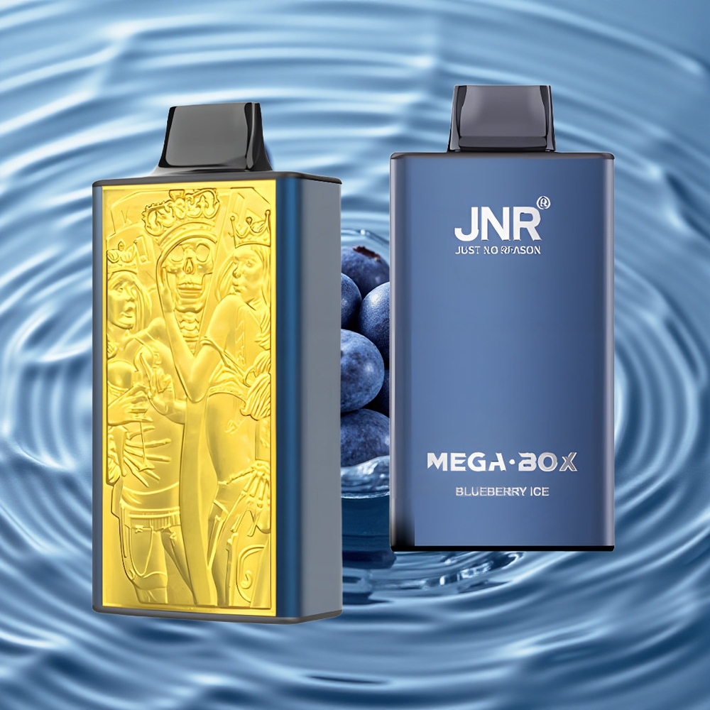 JNR Mega Box 25000 Puffs Vienkartinis Vape Mėlynųjų uogų ledas