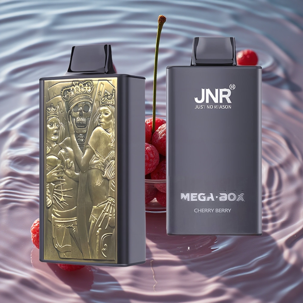 JNR Mega Box 30000 Puffs Vienkartinis Vape Vyšnia Uoga