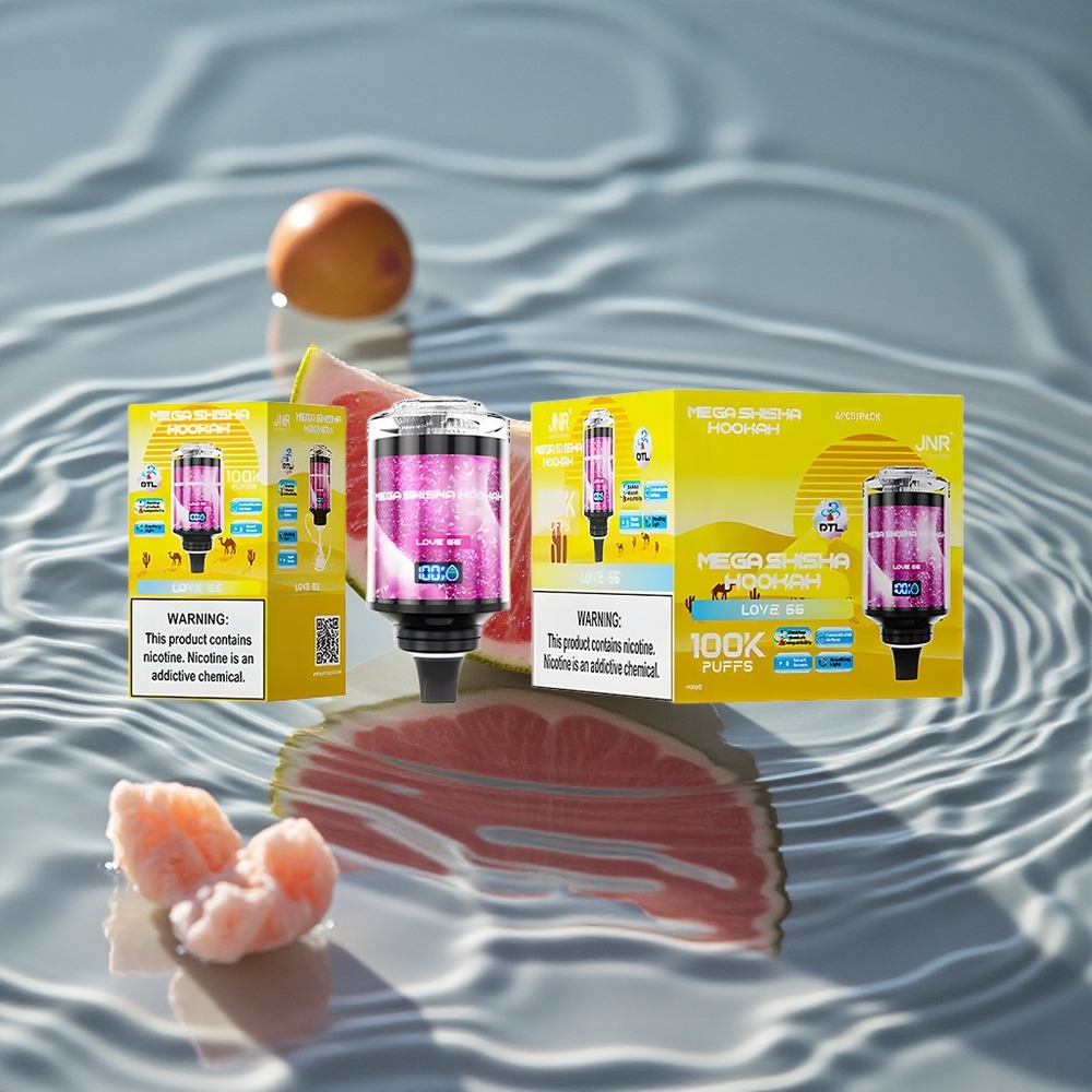 JNR Mega Shisha Hookah 100K Stolinis Suderinamumas 60ml