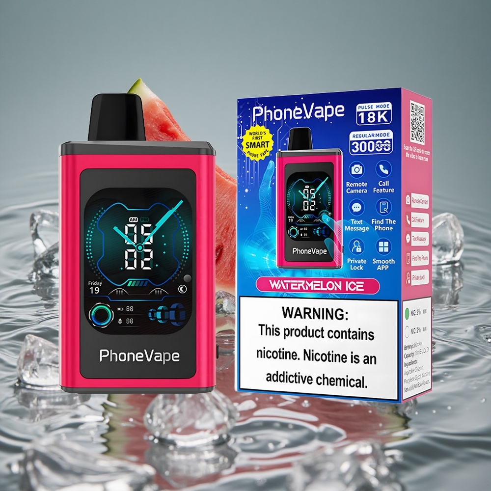 JNR PhoneVape 30000 Puffs Vienkartinis Vape Arbūzas ledas