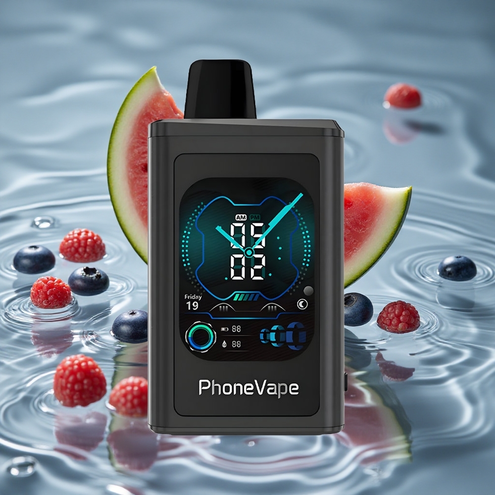 JNR PhoneVape 30000 Puffs Vienkartinis Vape Mėlynųjų Uogų Vandyns