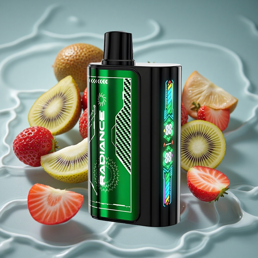 JNR Radiance 31000 Puffs Vienkartinis Vape Braškių Kiwi