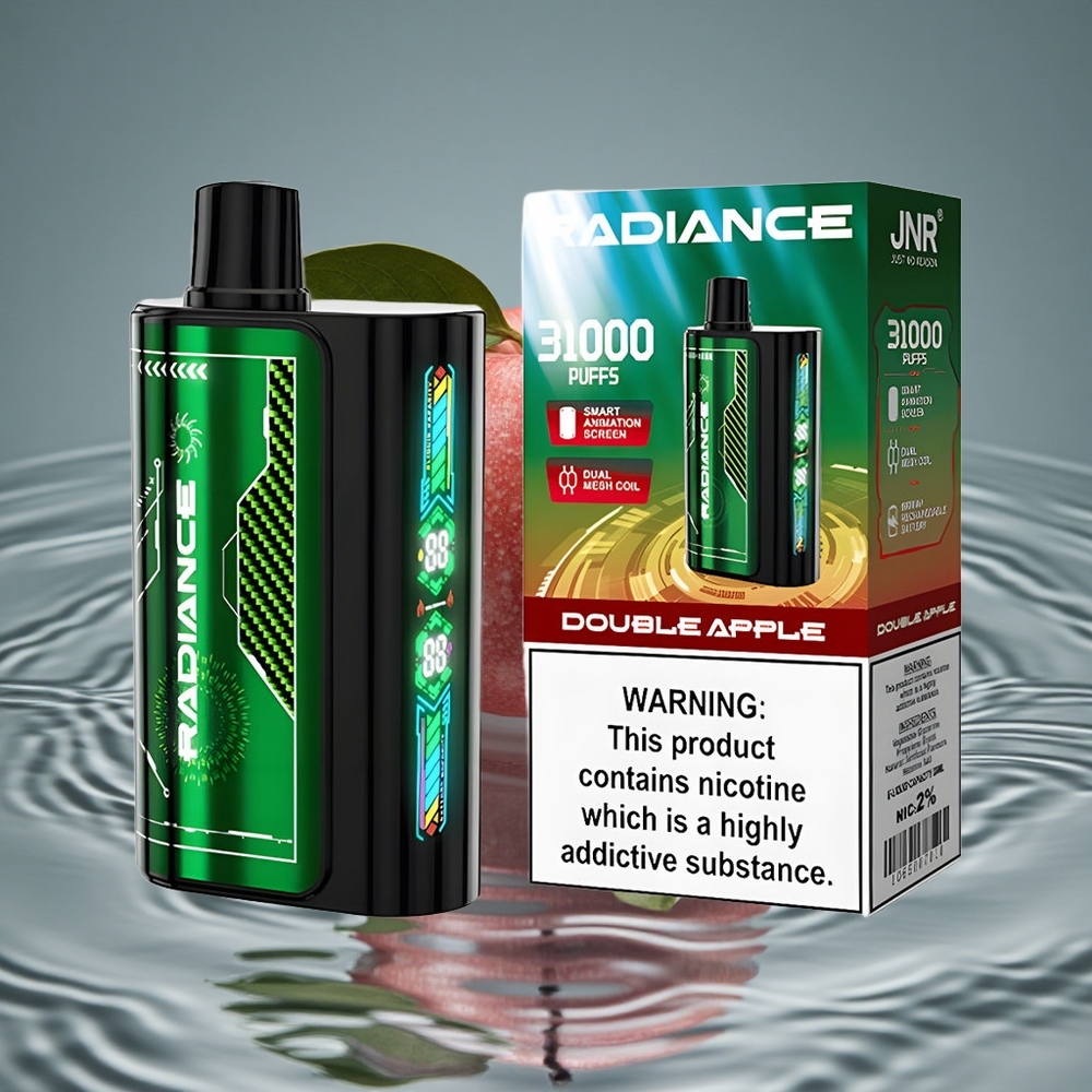 JNR Radiance 31000 Puffs Vienkartinis Vape Dvigubas Obuolys